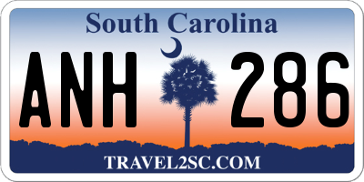 SC license plate ANH286