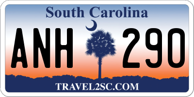 SC license plate ANH290