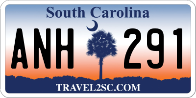 SC license plate ANH291