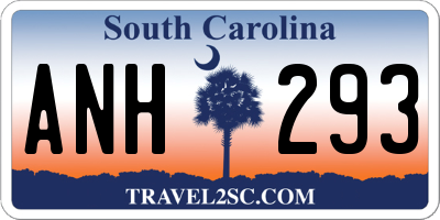 SC license plate ANH293
