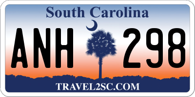 SC license plate ANH298