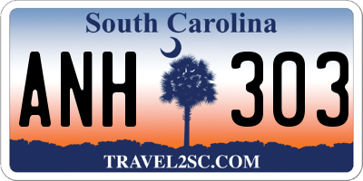 SC license plate ANH303