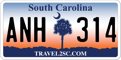 SC license plate ANH314