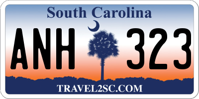 SC license plate ANH323