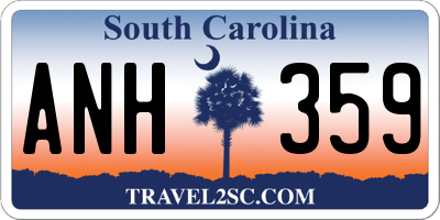 SC license plate ANH359
