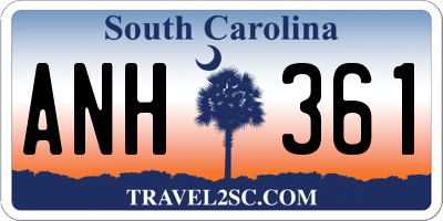SC license plate ANH361