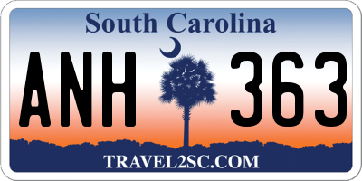SC license plate ANH363