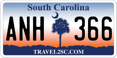 SC license plate ANH366