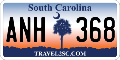 SC license plate ANH368