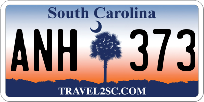 SC license plate ANH373