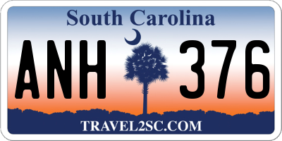 SC license plate ANH376