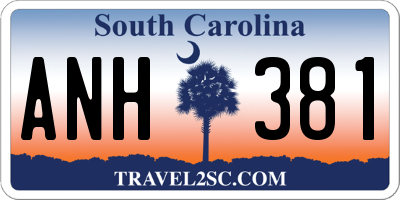 SC license plate ANH381