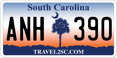SC license plate ANH390