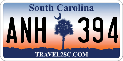 SC license plate ANH394