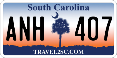 SC license plate ANH407