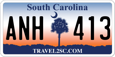 SC license plate ANH413