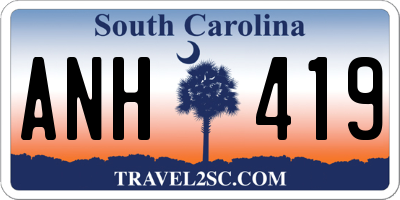 SC license plate ANH419