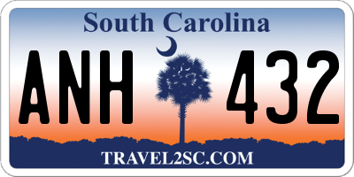 SC license plate ANH432