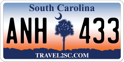 SC license plate ANH433