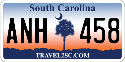 SC license plate ANH458