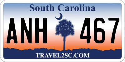 SC license plate ANH467