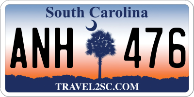 SC license plate ANH476