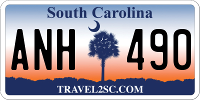 SC license plate ANH490