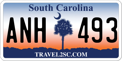 SC license plate ANH493