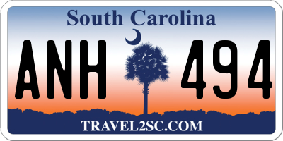 SC license plate ANH494