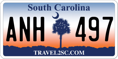 SC license plate ANH497