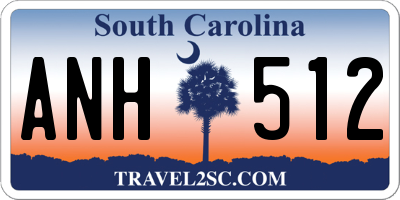 SC license plate ANH512