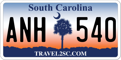 SC license plate ANH540