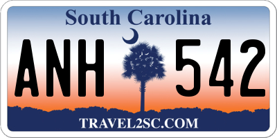 SC license plate ANH542