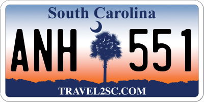 SC license plate ANH551