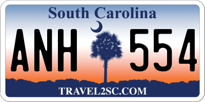 SC license plate ANH554