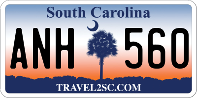 SC license plate ANH560
