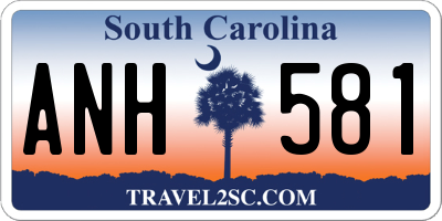 SC license plate ANH581