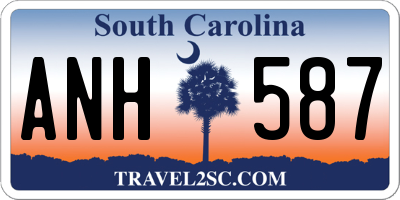 SC license plate ANH587