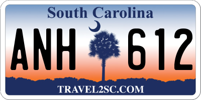 SC license plate ANH612