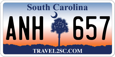 SC license plate ANH657