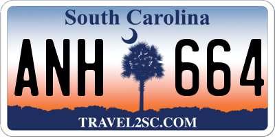 SC license plate ANH664