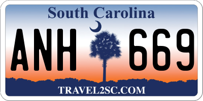 SC license plate ANH669