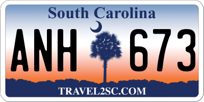 SC license plate ANH673