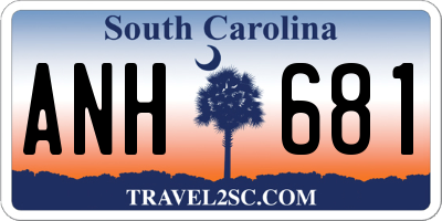 SC license plate ANH681