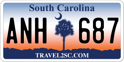SC license plate ANH687