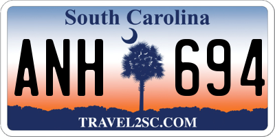 SC license plate ANH694