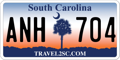 SC license plate ANH704