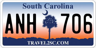 SC license plate ANH706