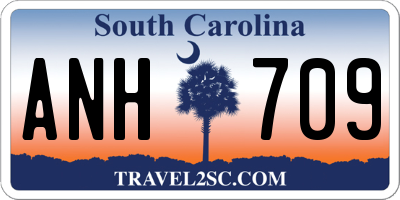 SC license plate ANH709