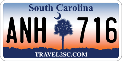 SC license plate ANH716